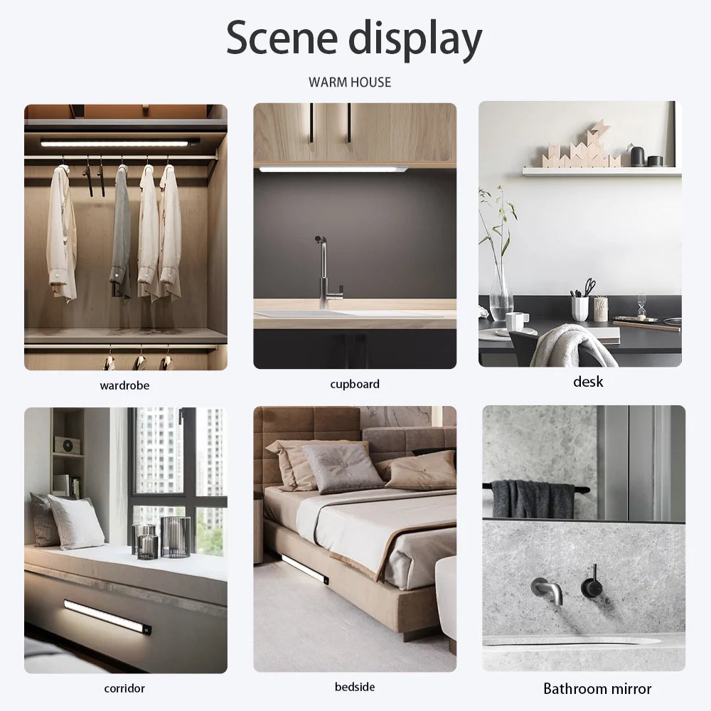 Motion Sensor LED Night Light Lamp