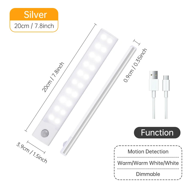 Motion Sensor LED Night Light Lamp