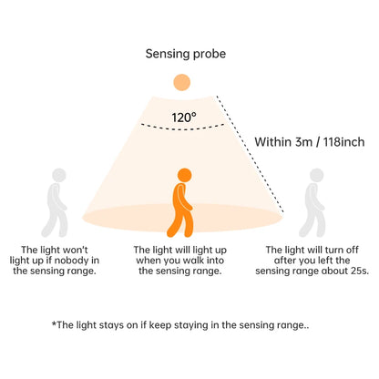 Motion Sensor LED Night Light Lamp